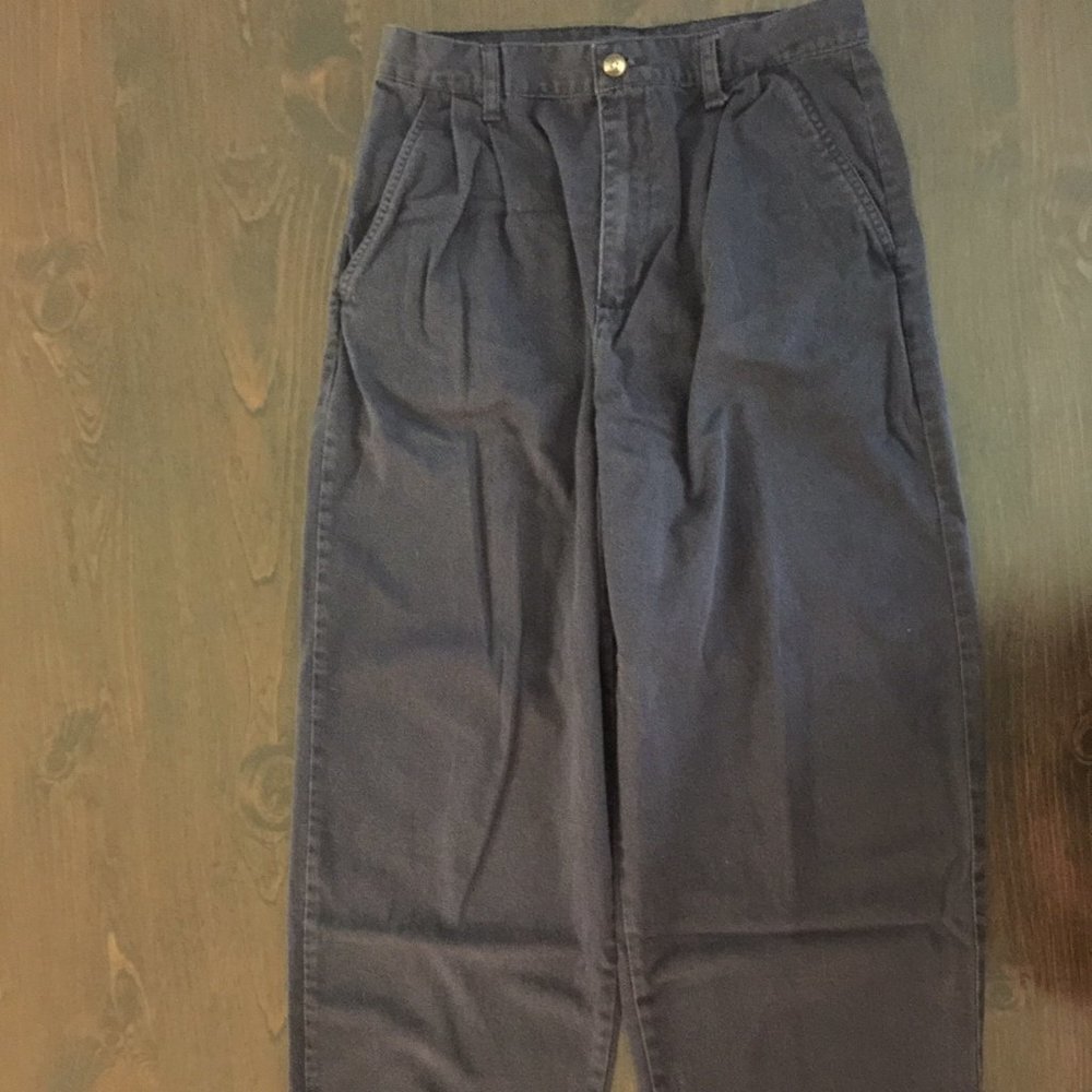 Boys Cherokee Navy Blue Pants Pleated Front